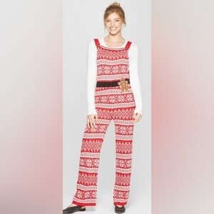 NWT Born Famous Gingerbread  Knitted Holiday Jumpsuit I Size XXL